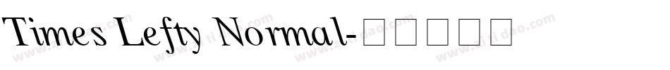 Times Lefty Normal字体转换